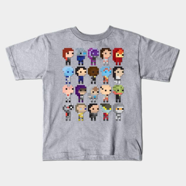 Pixelfect (femshep) Kids T-Shirt by sparkmark